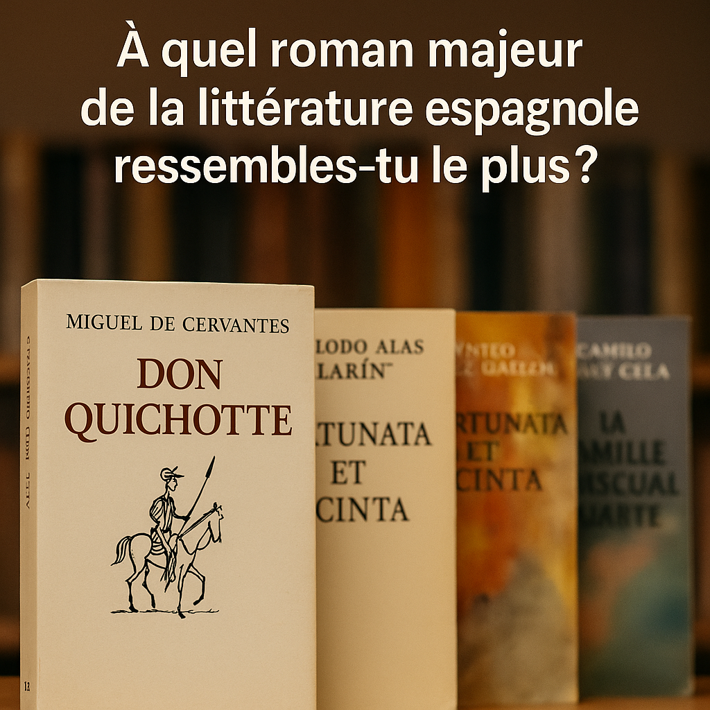 Livres de littérature espagnole avec Don Quichotte de Cervantès en premier plan