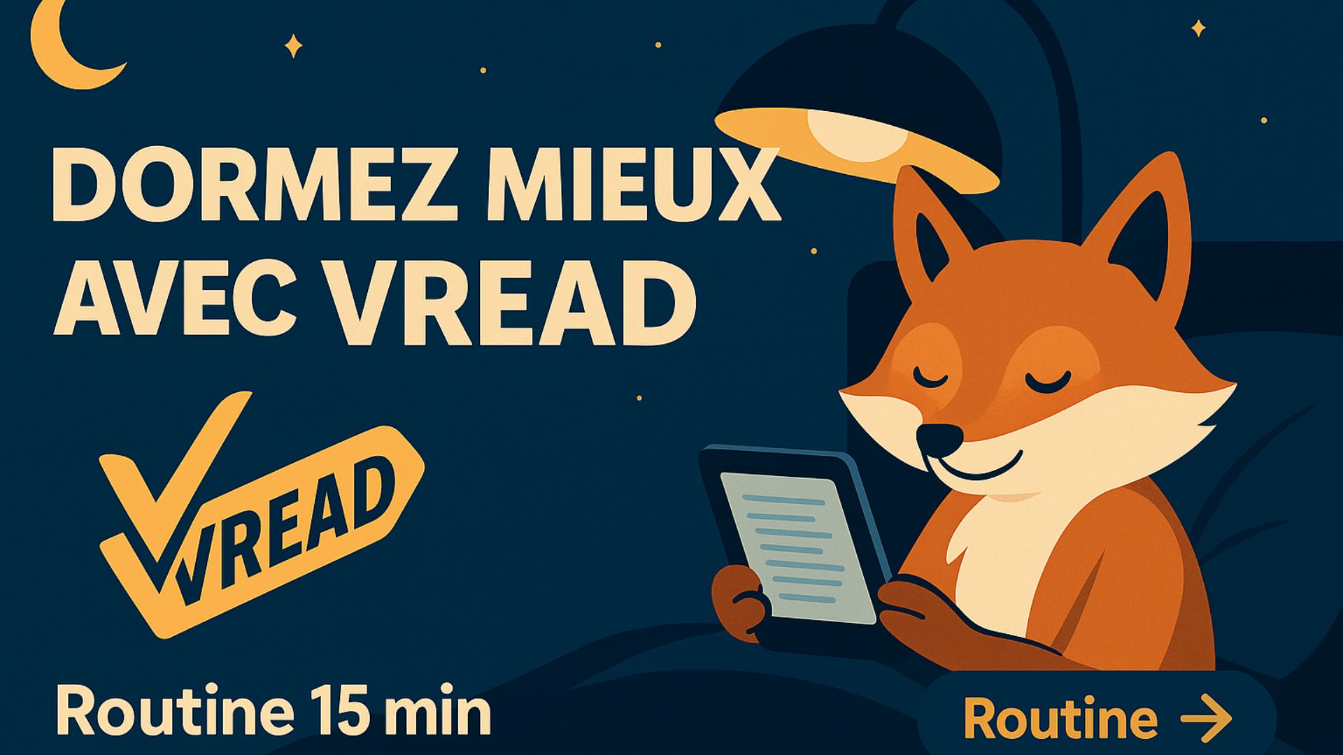 Dormez mieux avec VREAD : routine de lecture du soir