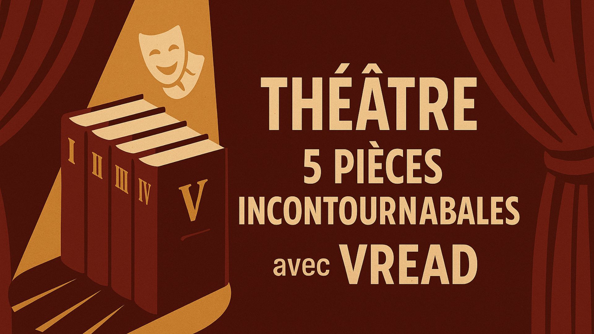 Théâtre : 5 pièces incontournables à lire avec VREAD