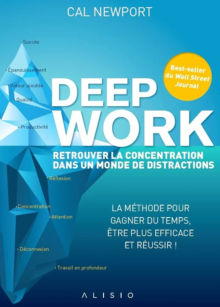 Couverture de « Deep Work : Retrouver la concentration dans un monde de distractions »