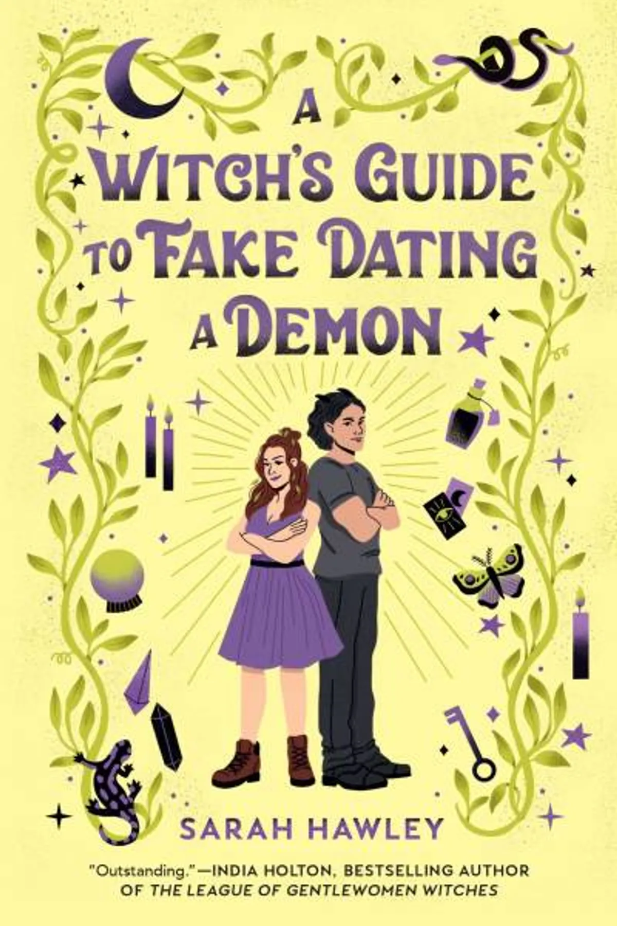Couverture de « A Witch's Guide to Fake Dating a Demon »