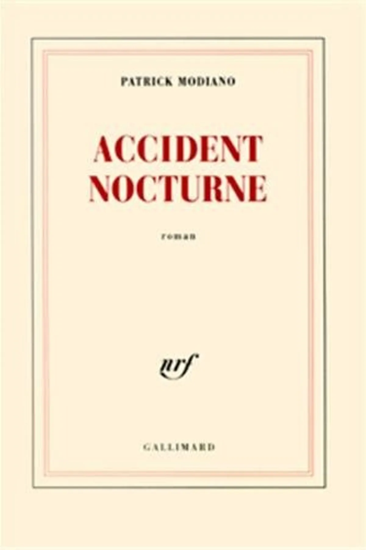 Couverture de « Accident nocturne »