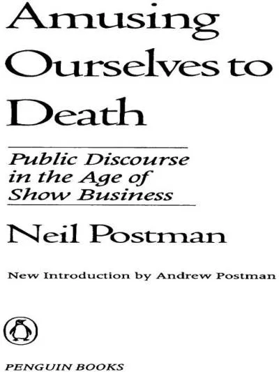 Couverture de « Amusing Ourselves to Death »