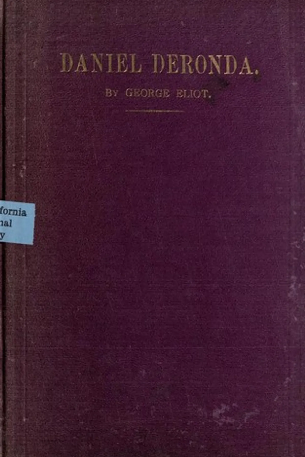Couverture de « Daniel Deronda »