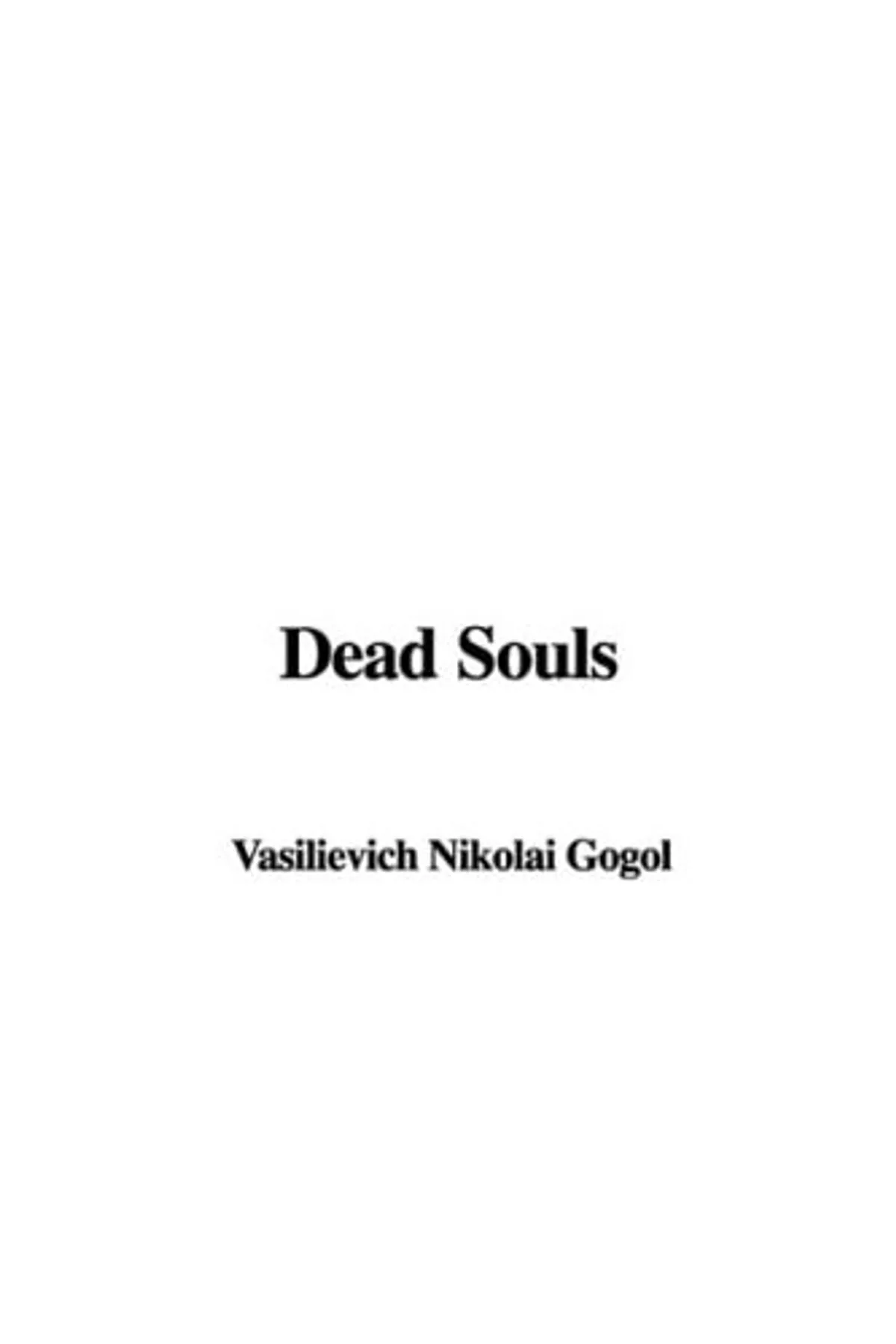 Couverture de « Dead Souls »