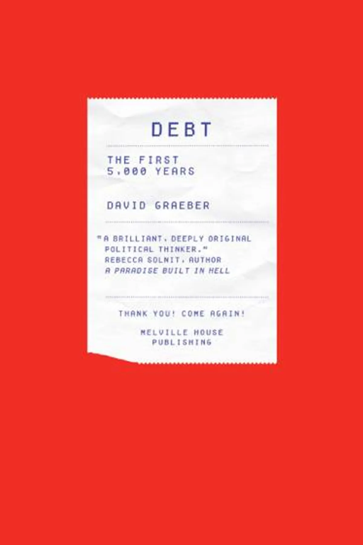 Couverture de « Debt : The First 5,000 Years »