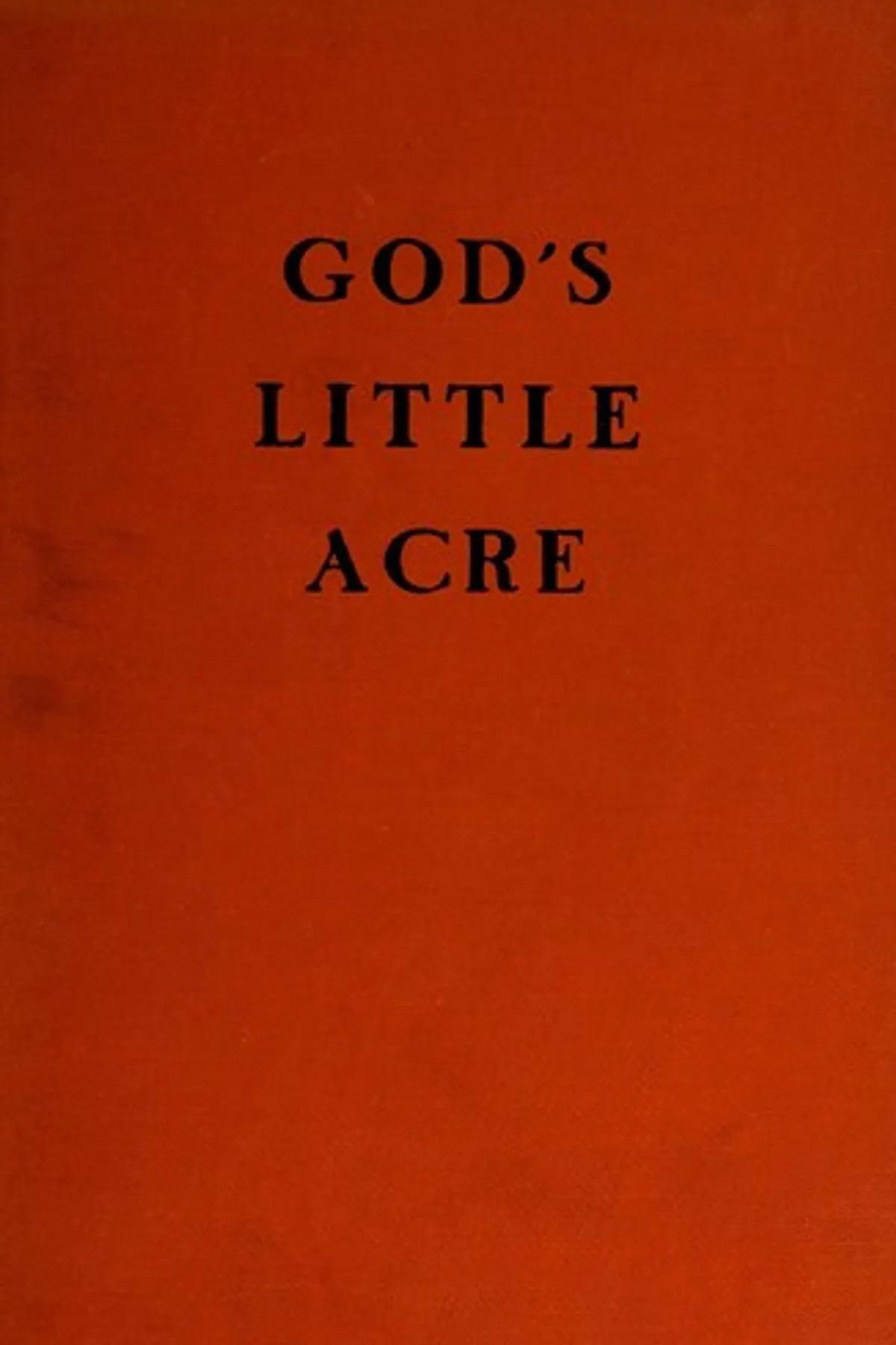 Couverture de « God’s Little Acre »