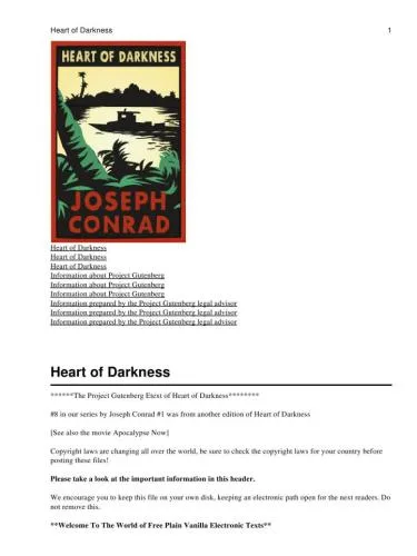 Couverture de « Heart of Darkness »