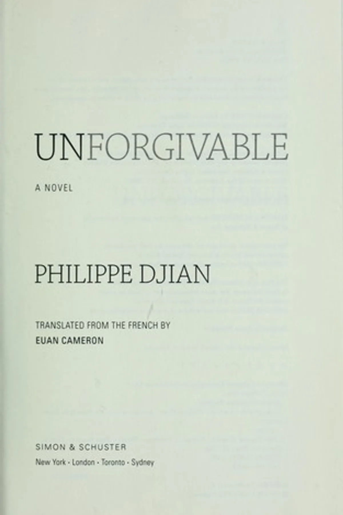 Couverture de « Impardonnables »