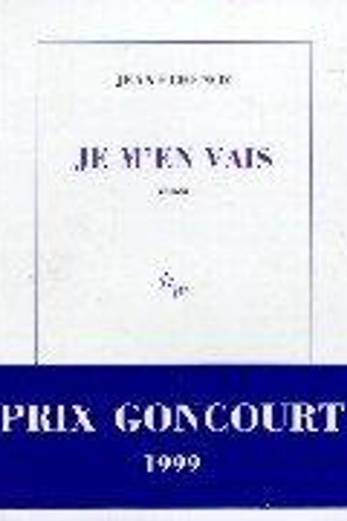 Couverture de « Je m'en vais »