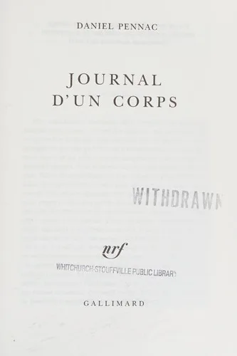 Couverture de « Journal d'un corps »