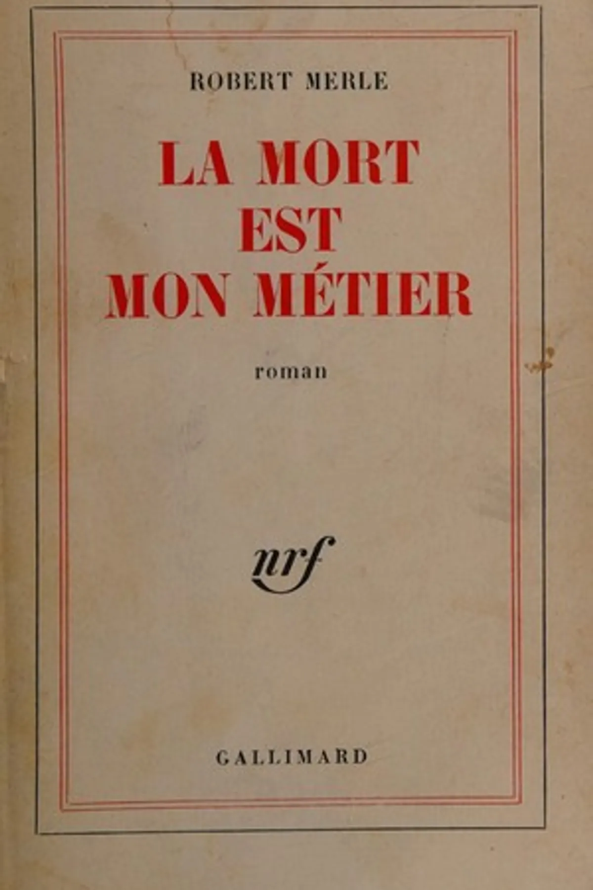 Couverture de « La mort est mon métier »
