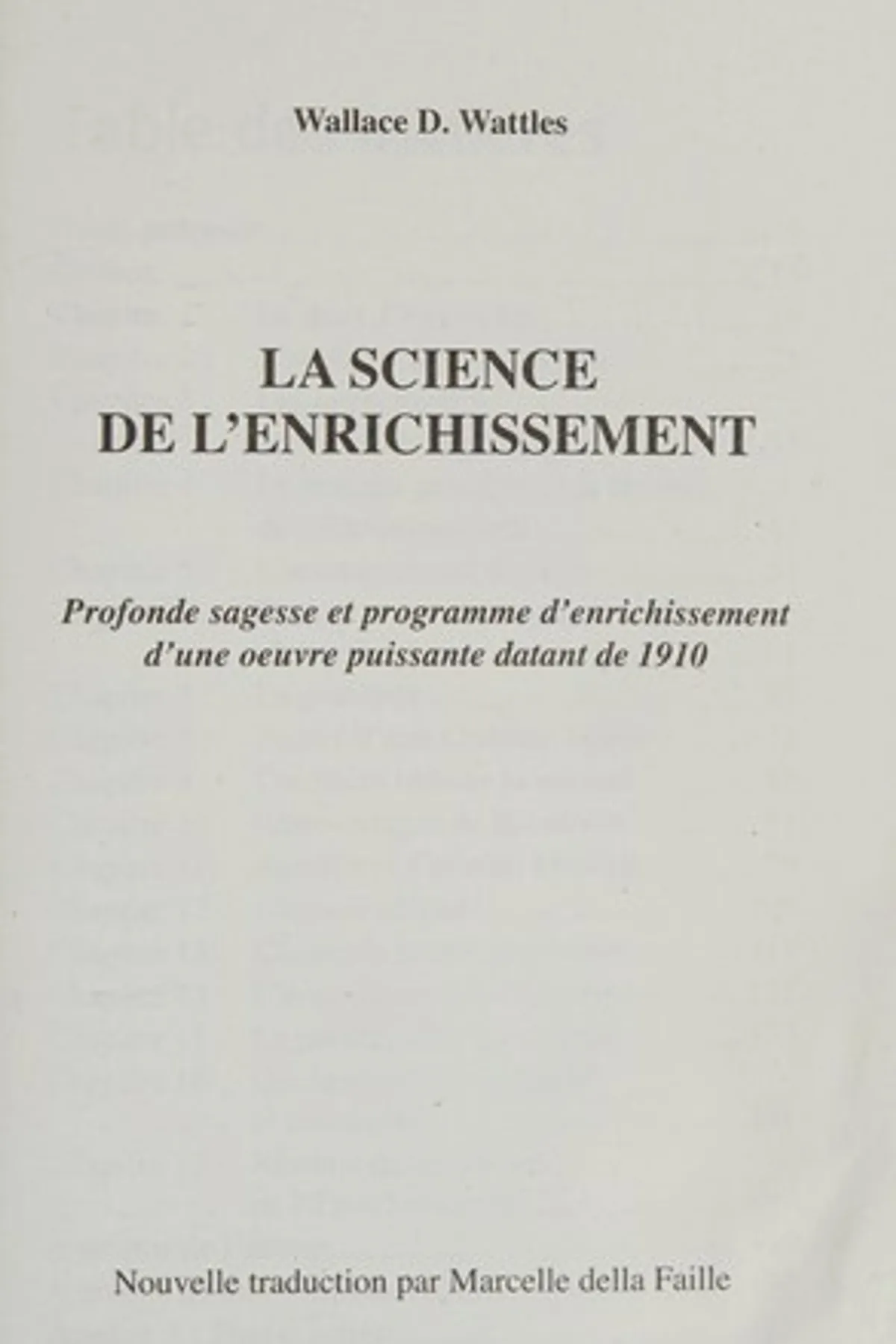 Couverture de « La science de l'Enrichissement »