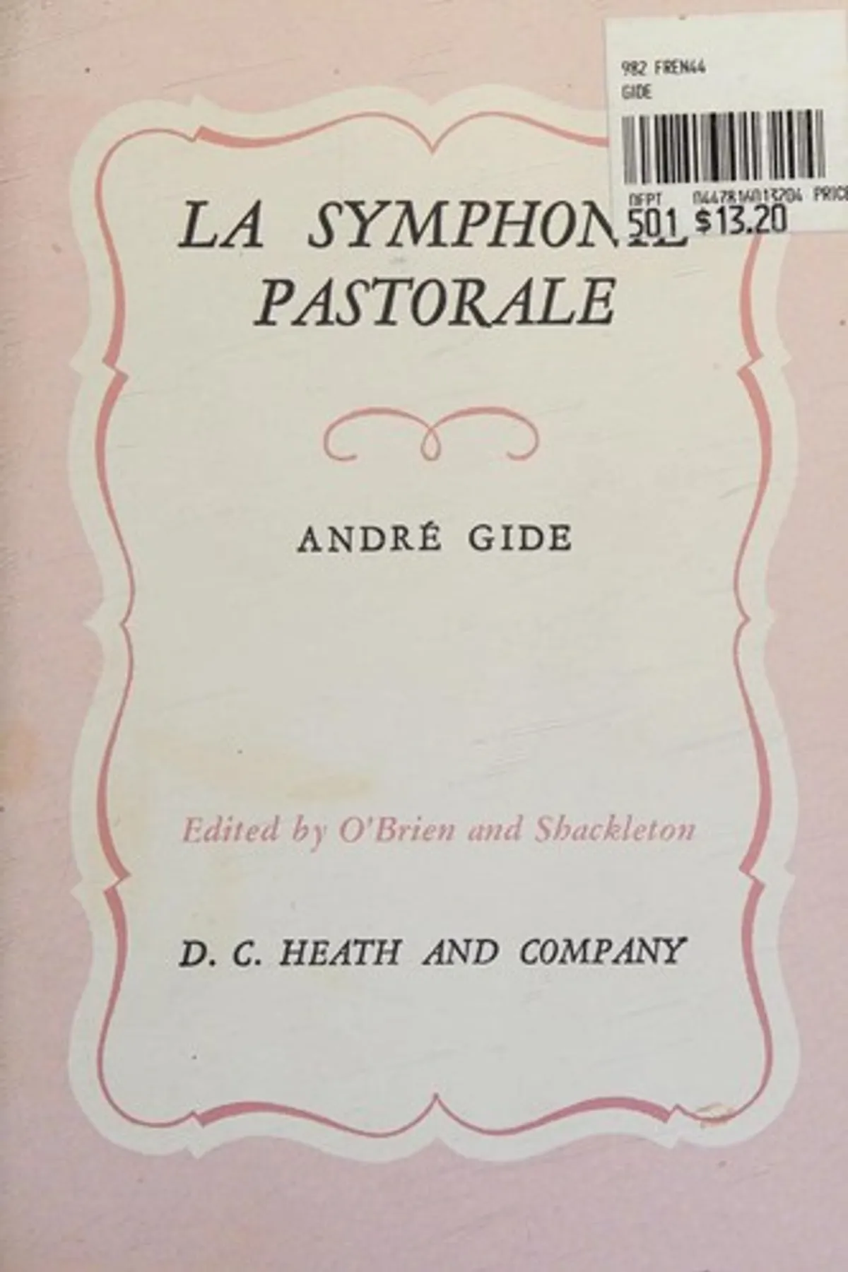 Couverture de « La symphonie pastorale »