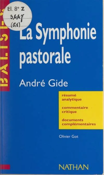 Couverture de « La symphonie pastorale: André Gide »