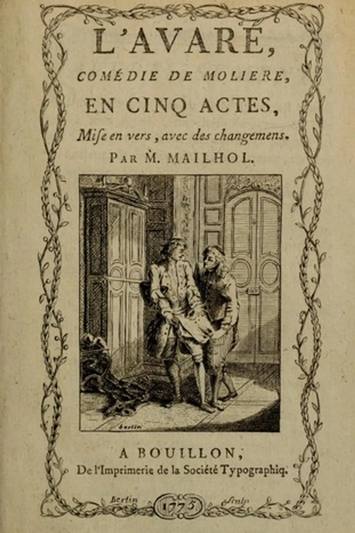 Couverture de « L'Avare »