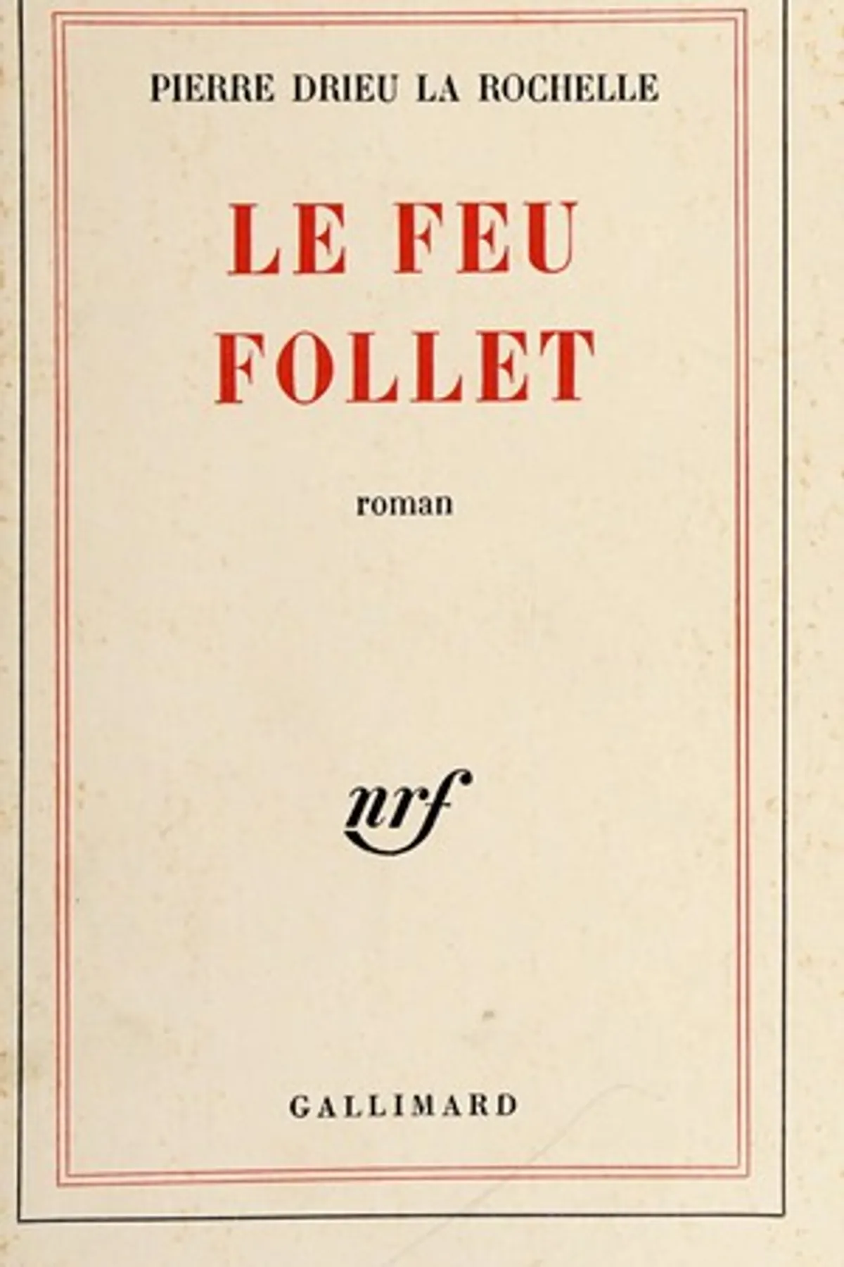 Couverture de « Le feu follet suivi de Adieu à Gonzague »