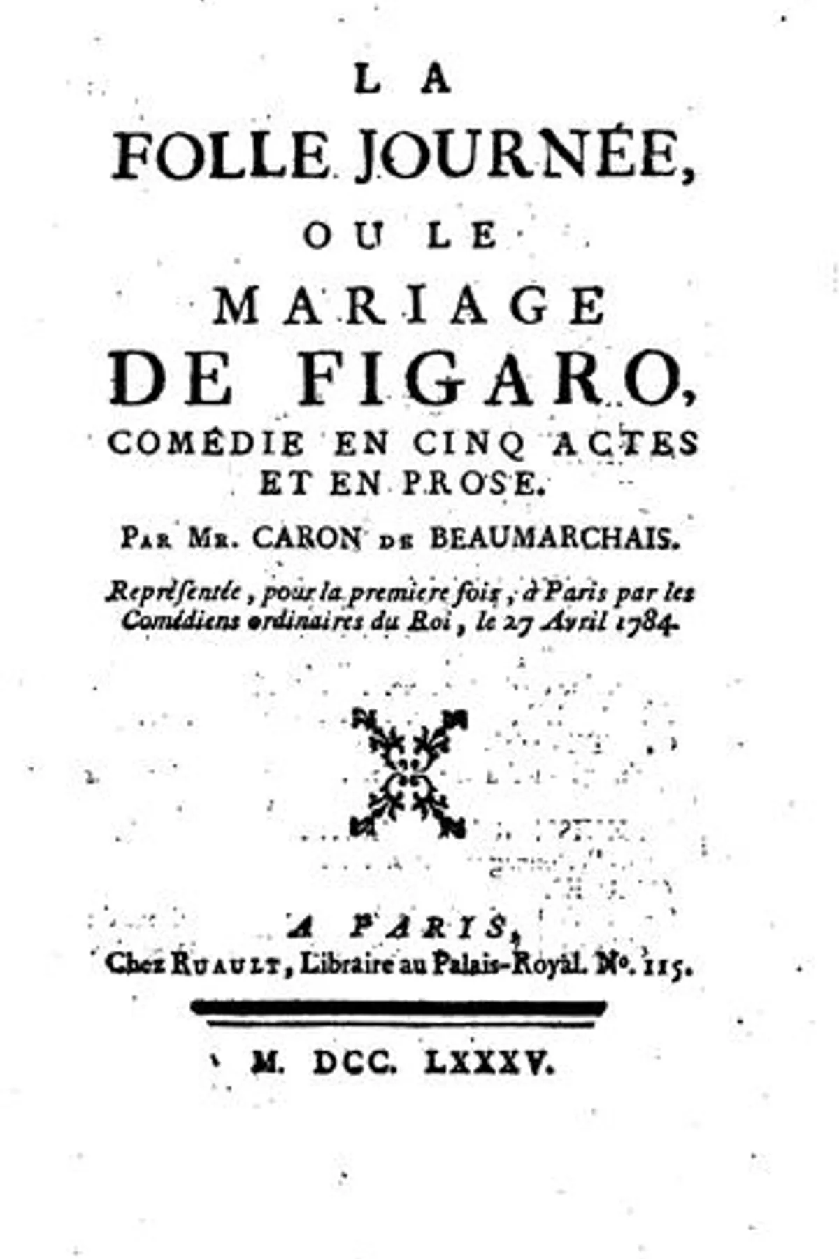 Couverture de « Le Mariage de Figaro »