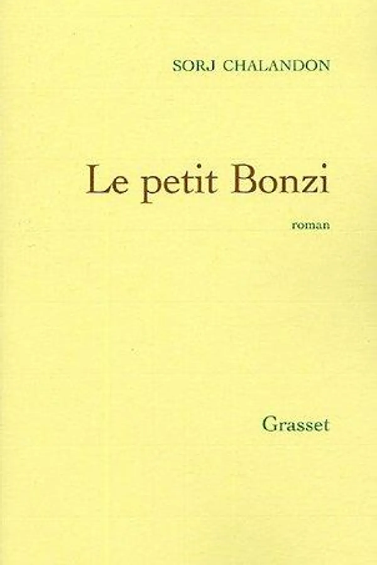 Couverture de « LE PETIT BONZI »
