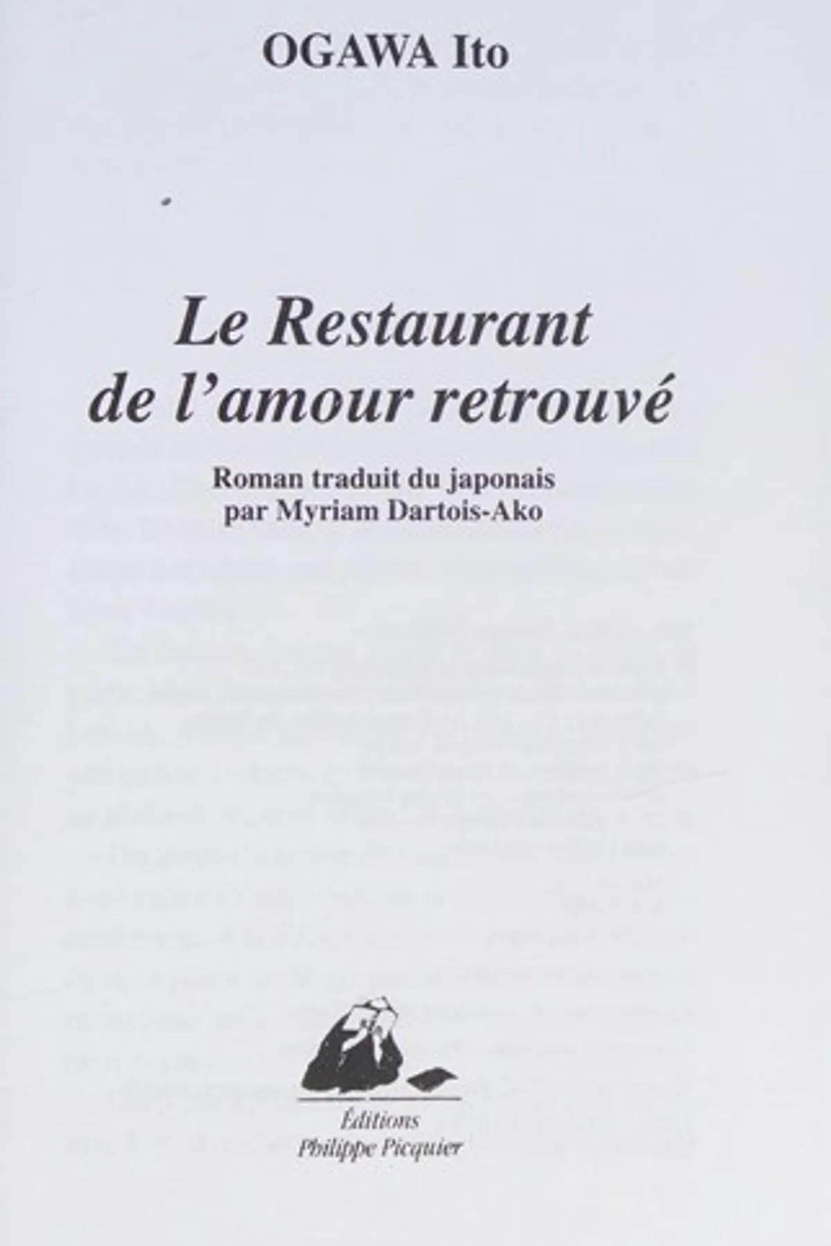 Couverture de « Le restaurant de l’amour retrouvé »