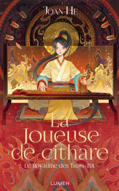Couverture de « Le Royaume des Trois - Tome 1 La joueuse de cithare »