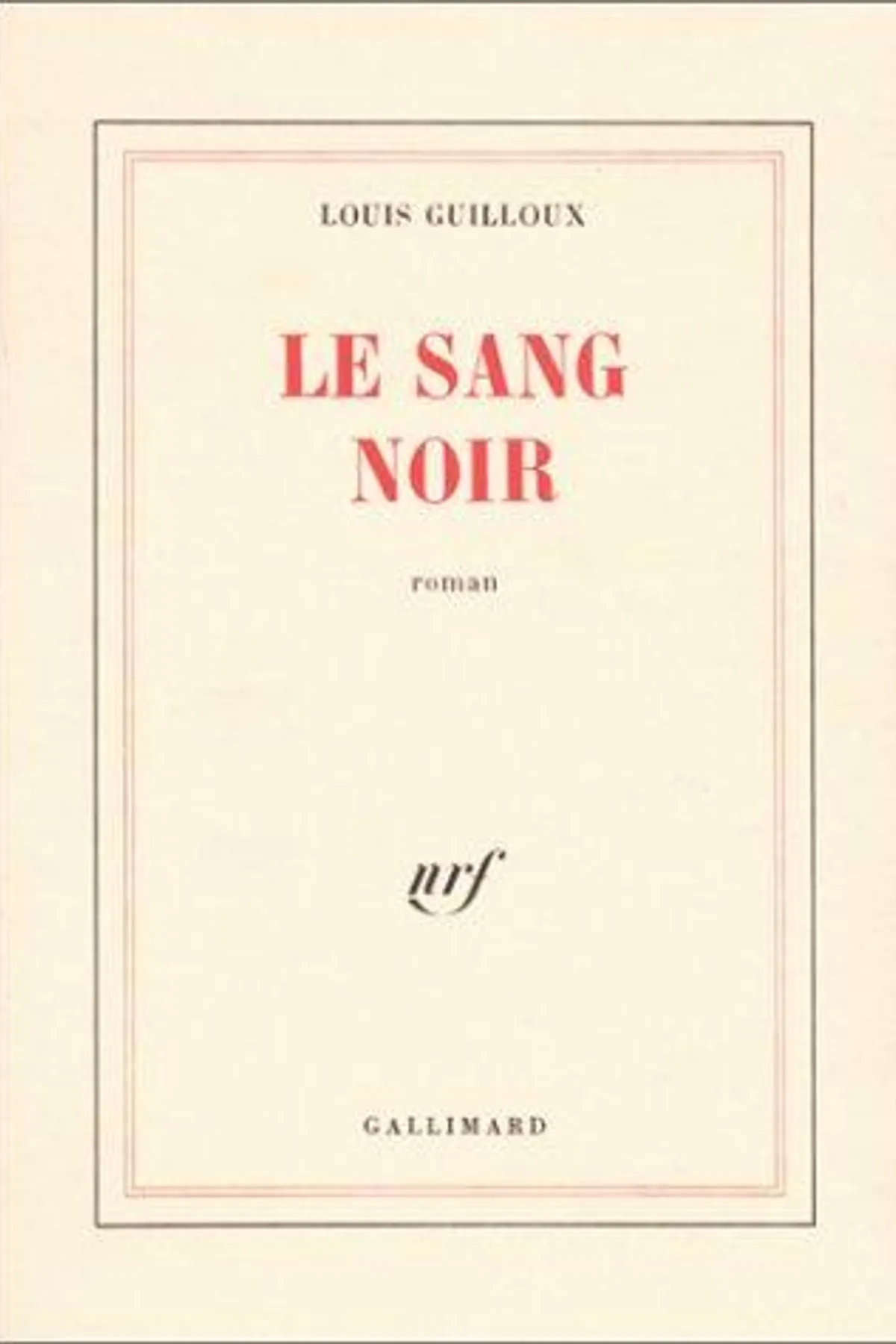 Couverture de « Le sang noir »