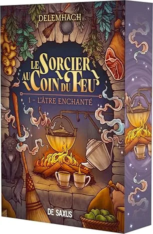 Couverture de « L'Âtre enchanté Tome 1 : Le Sorcier au coin du feu »