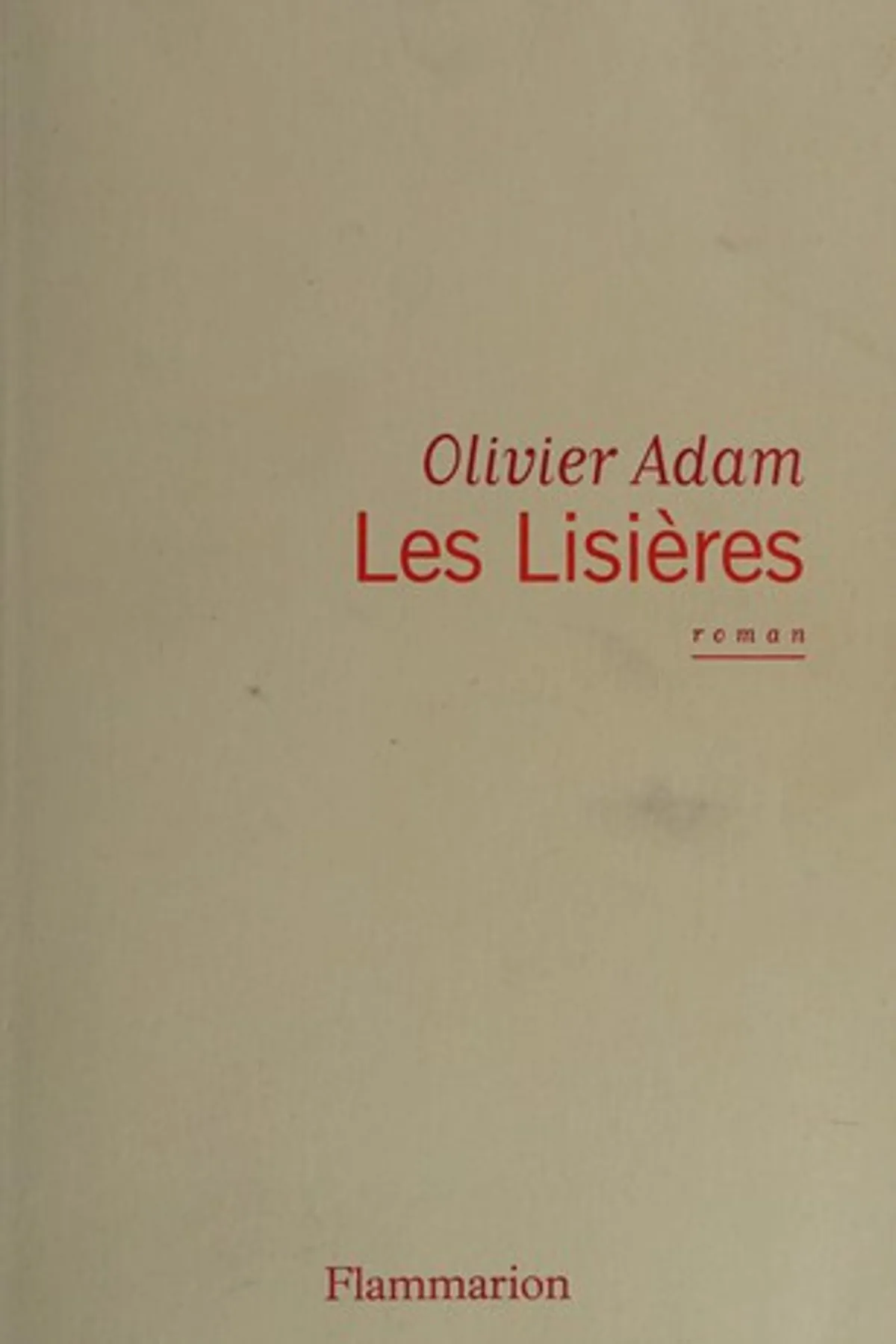 Couverture de « Les lisières »