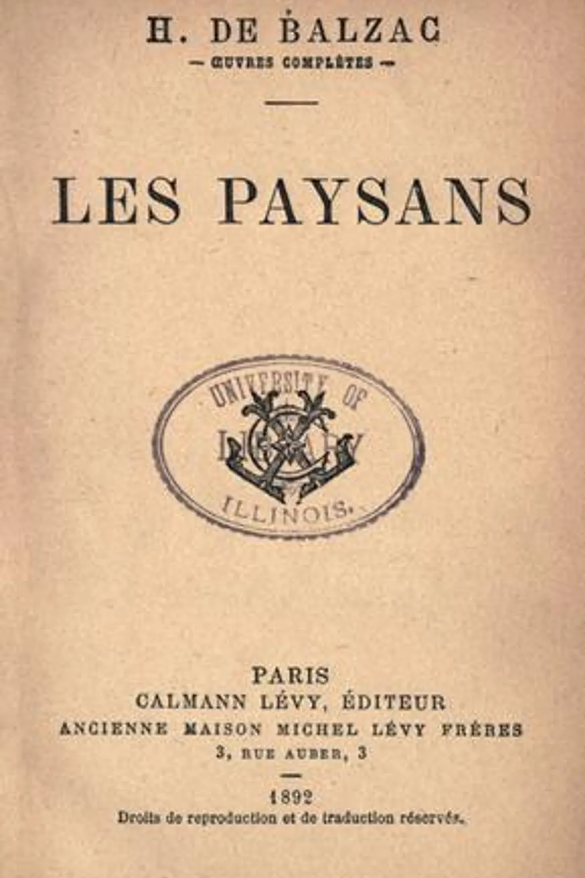 Couverture de « Les paysans »