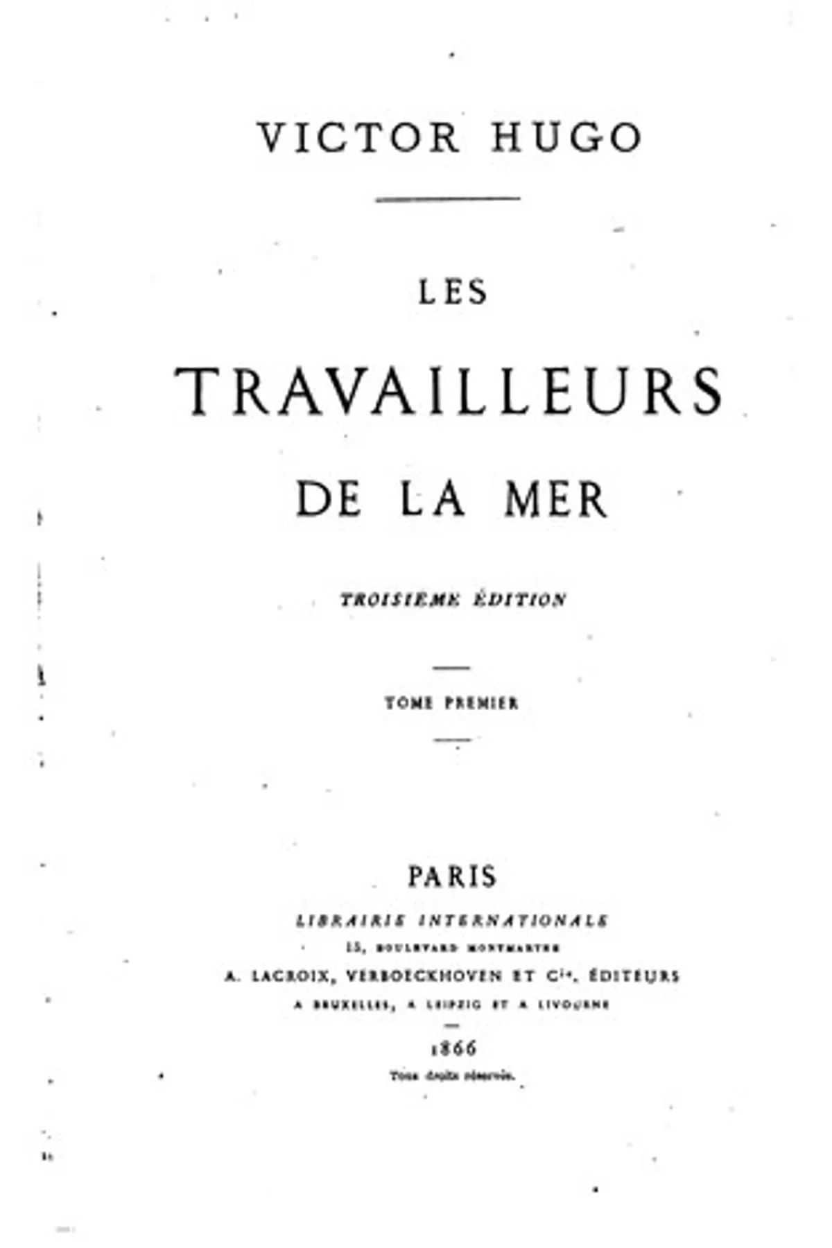 Couverture de « Les travailleurs de la mer »
