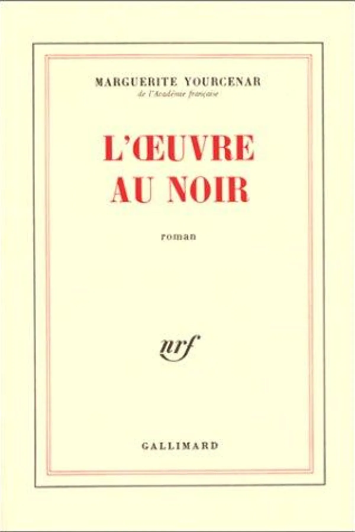 Couverture de « L'Oeuvre au noir »