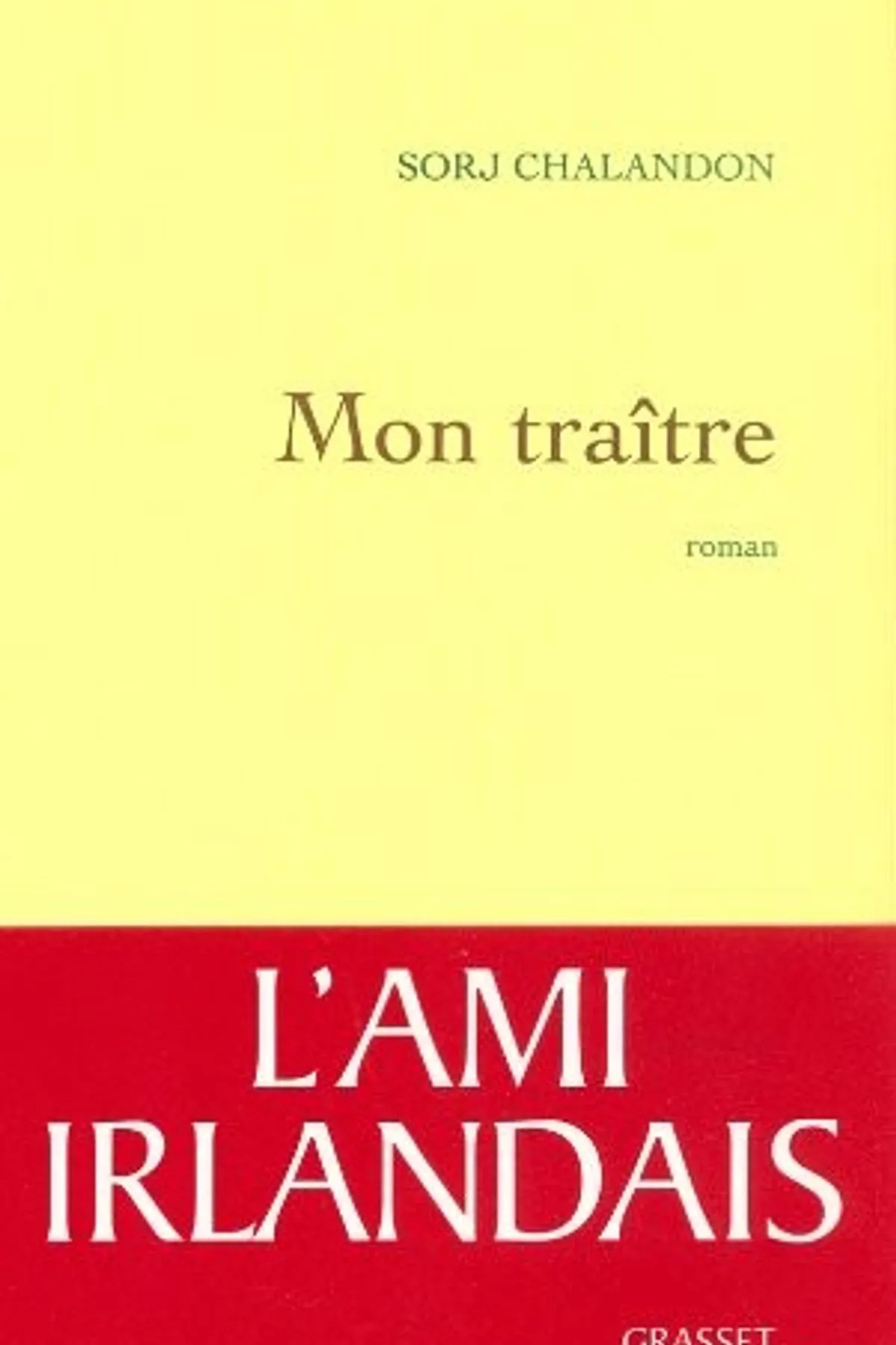 Couverture de « MON TRAÎTRE »