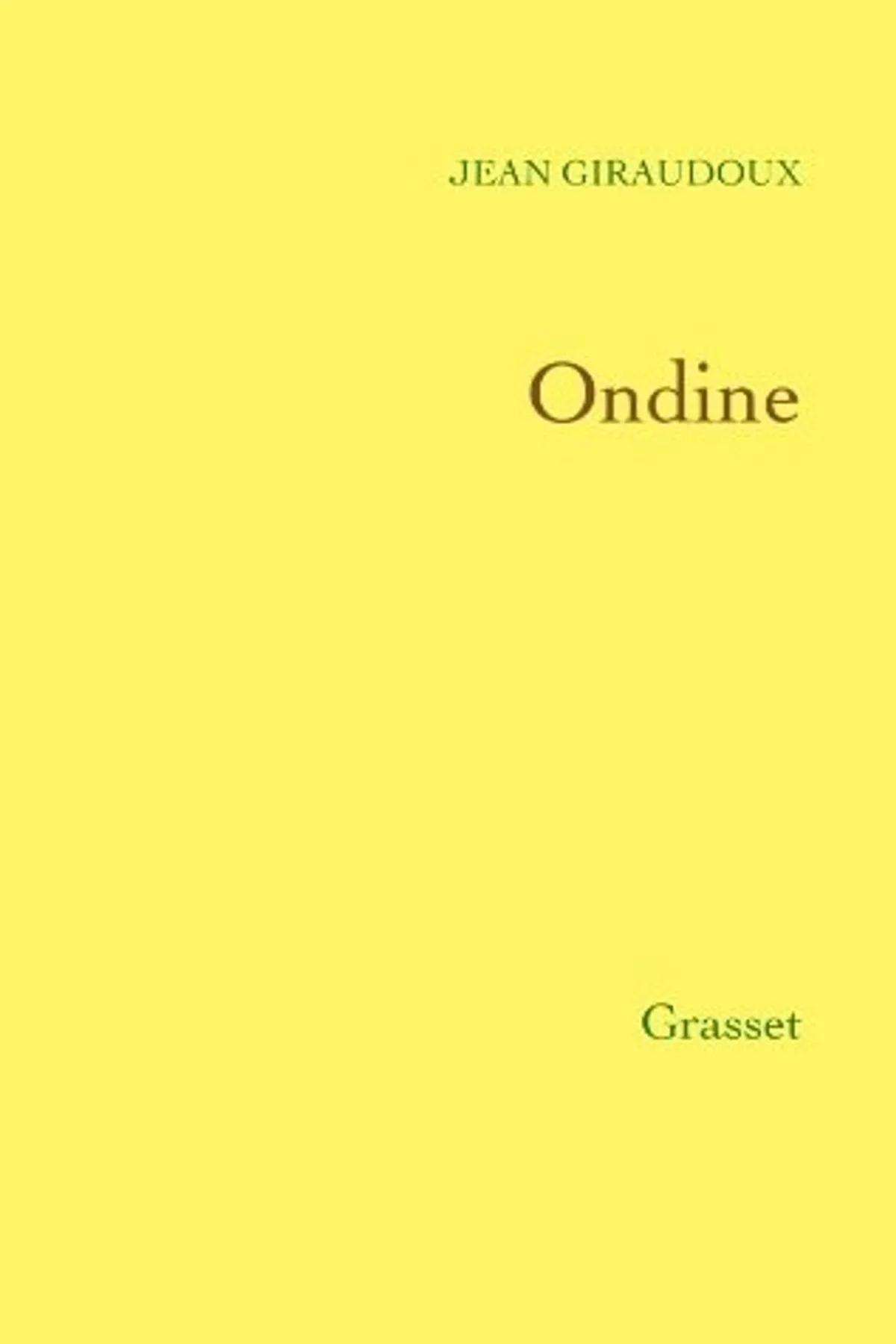 Couverture de « ONDINE »