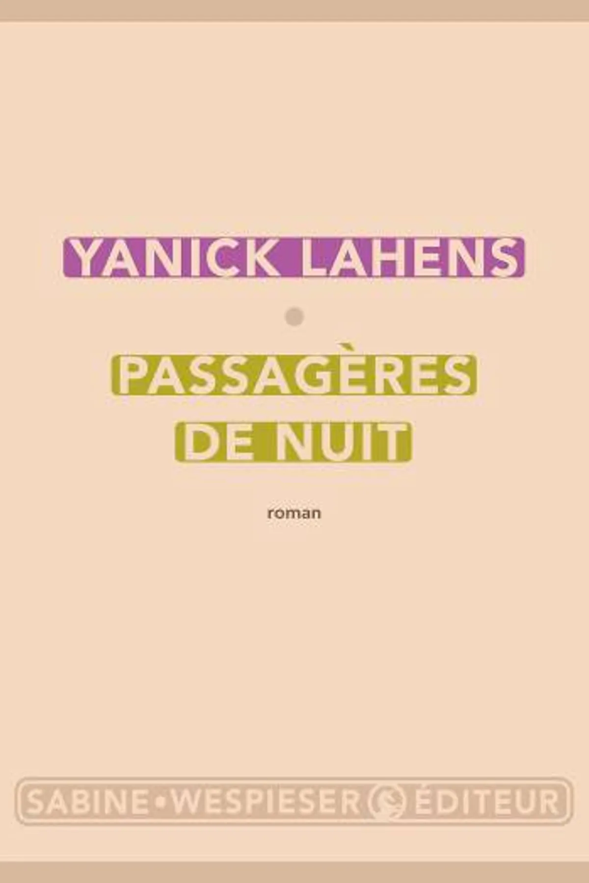 Couverture de « Passagères de nuit »