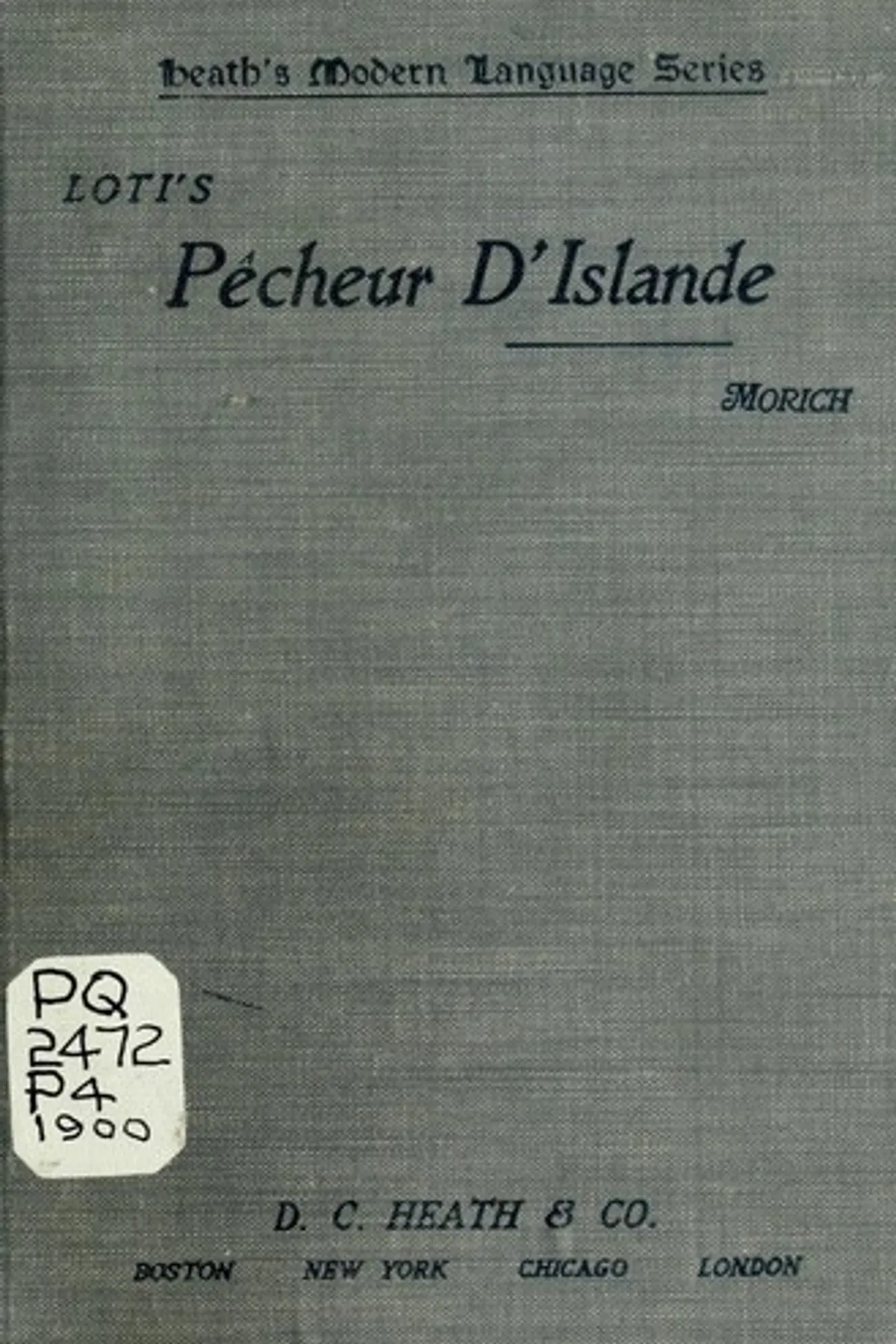 Couverture de « Pêcheur d'Islande »