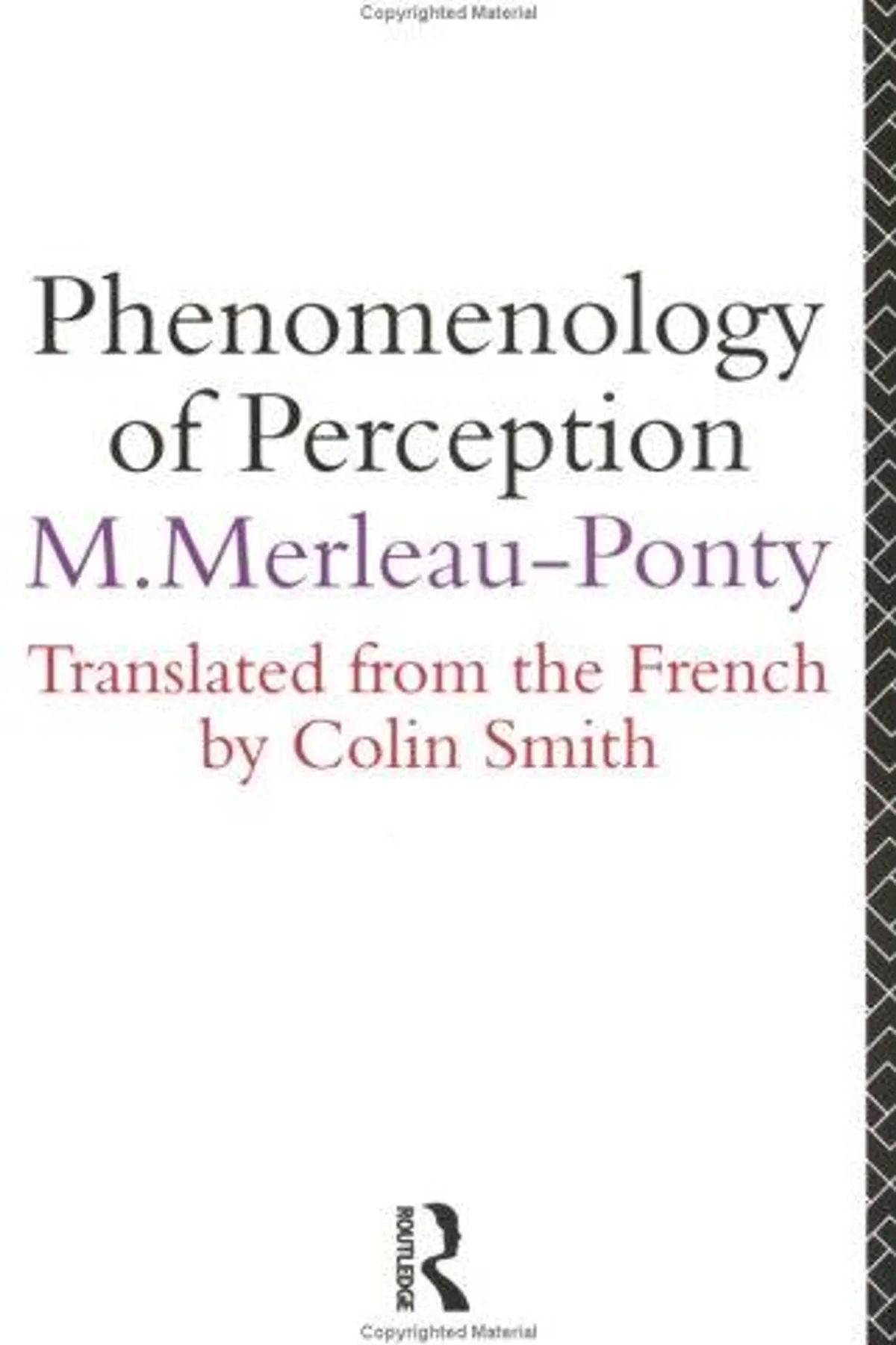 Couverture de « Phénoménologie de la perception »