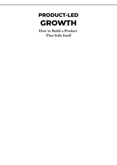 Couverture de « PRODUCT-LED GROWTH »