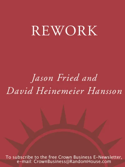 Couverture de « ReWork »
