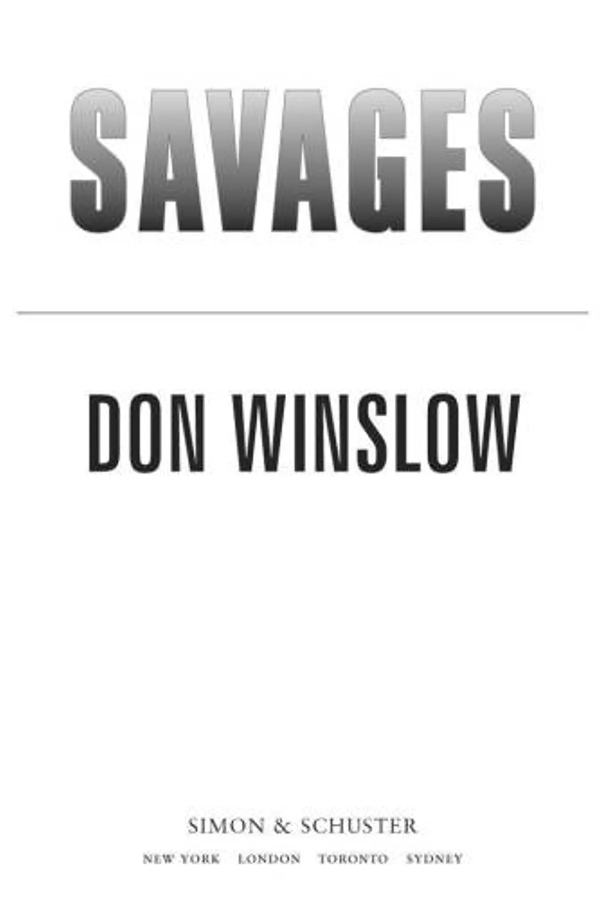 Couverture de « Savages »