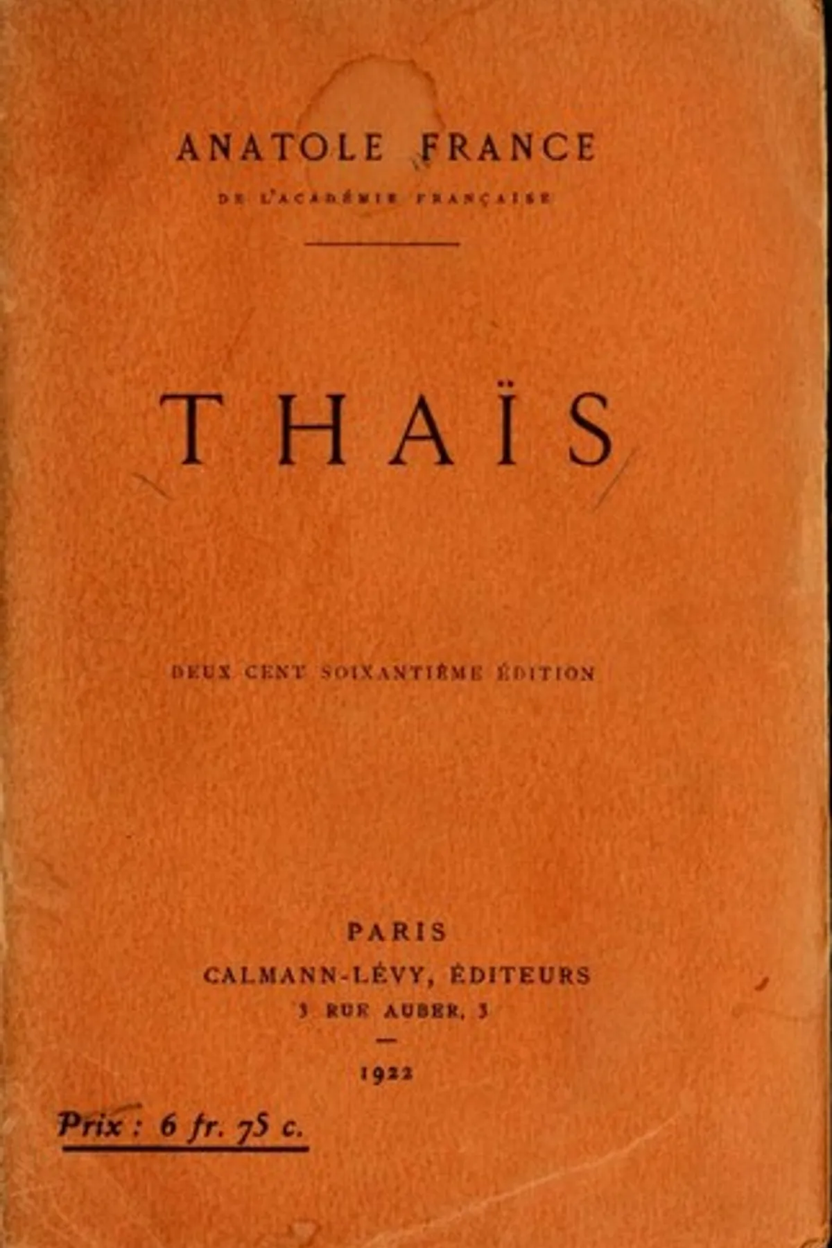 Couverture de « Thaïs »