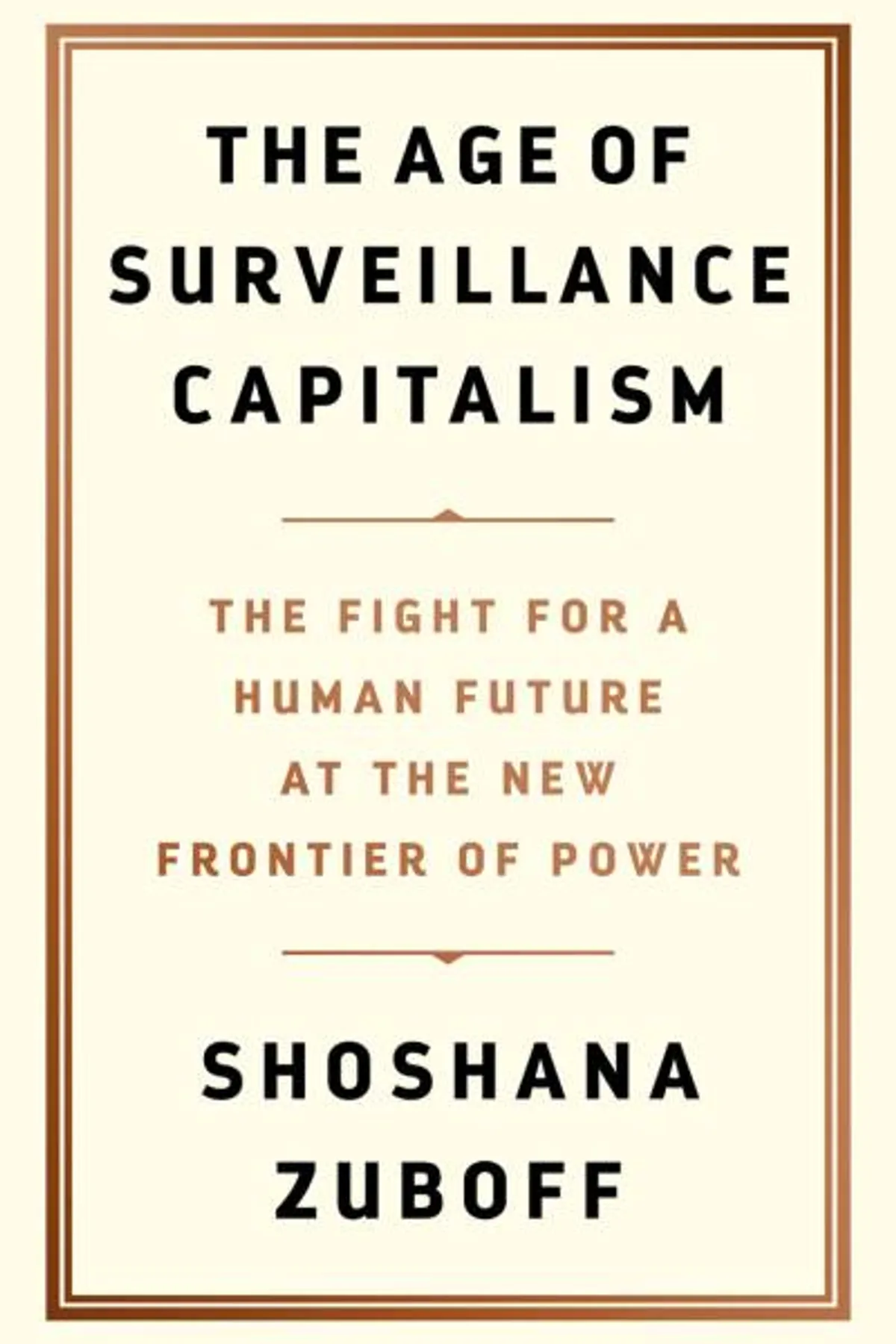 Couverture de « The Age of Surveillance Capitalism »