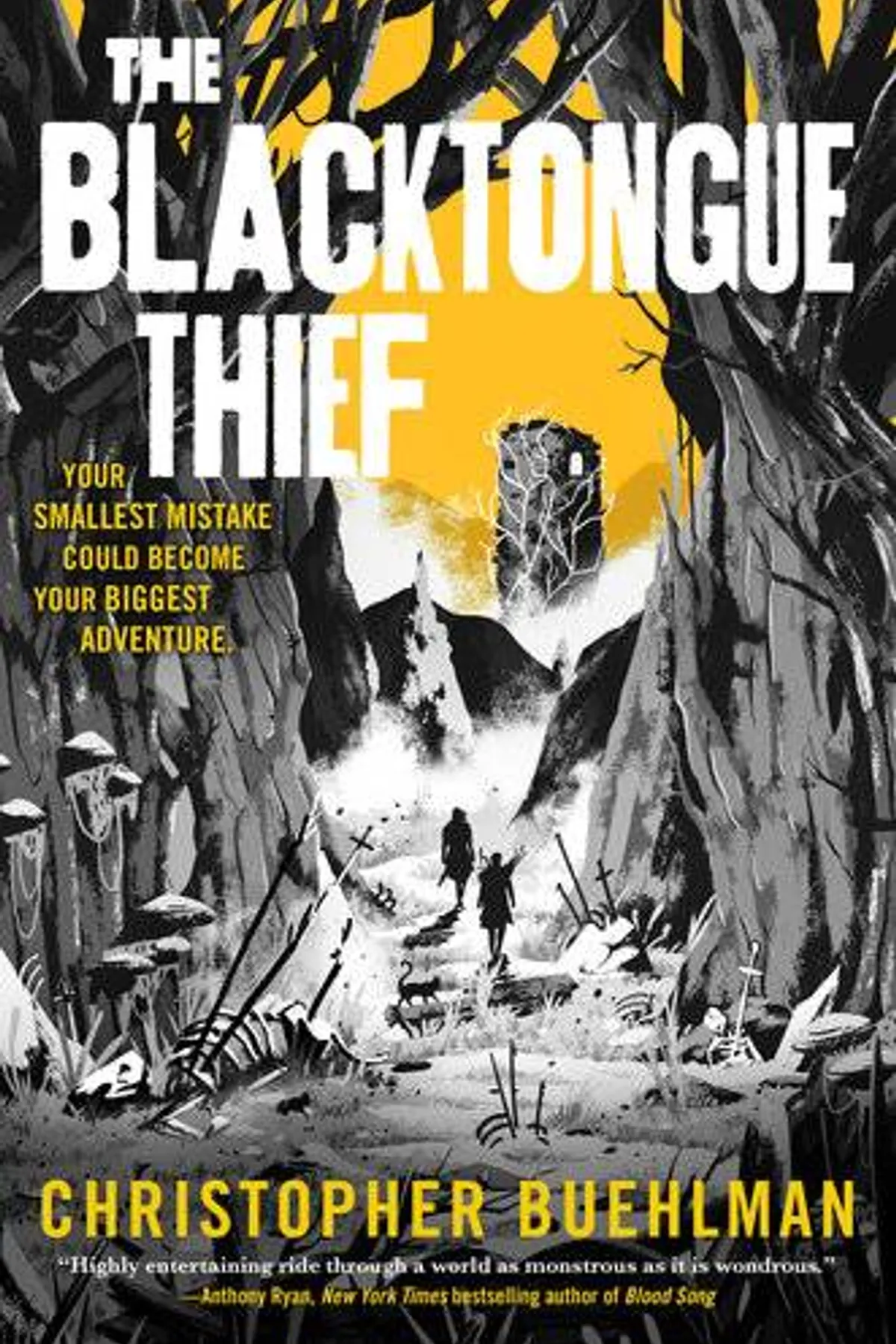 Couverture de « The Blacktongue Thief (Blacktongue, #1) »