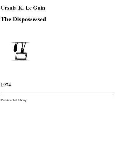 Couverture de « The Dispossessed »