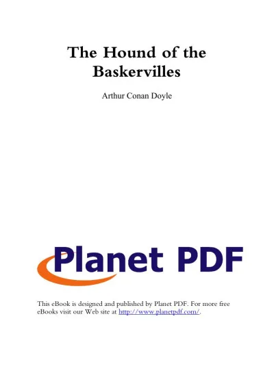 Couverture de « The Hound of the Baskervilles »