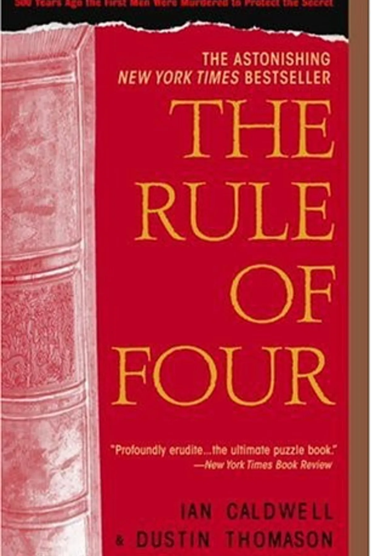 Couverture de « The Rule of Four »