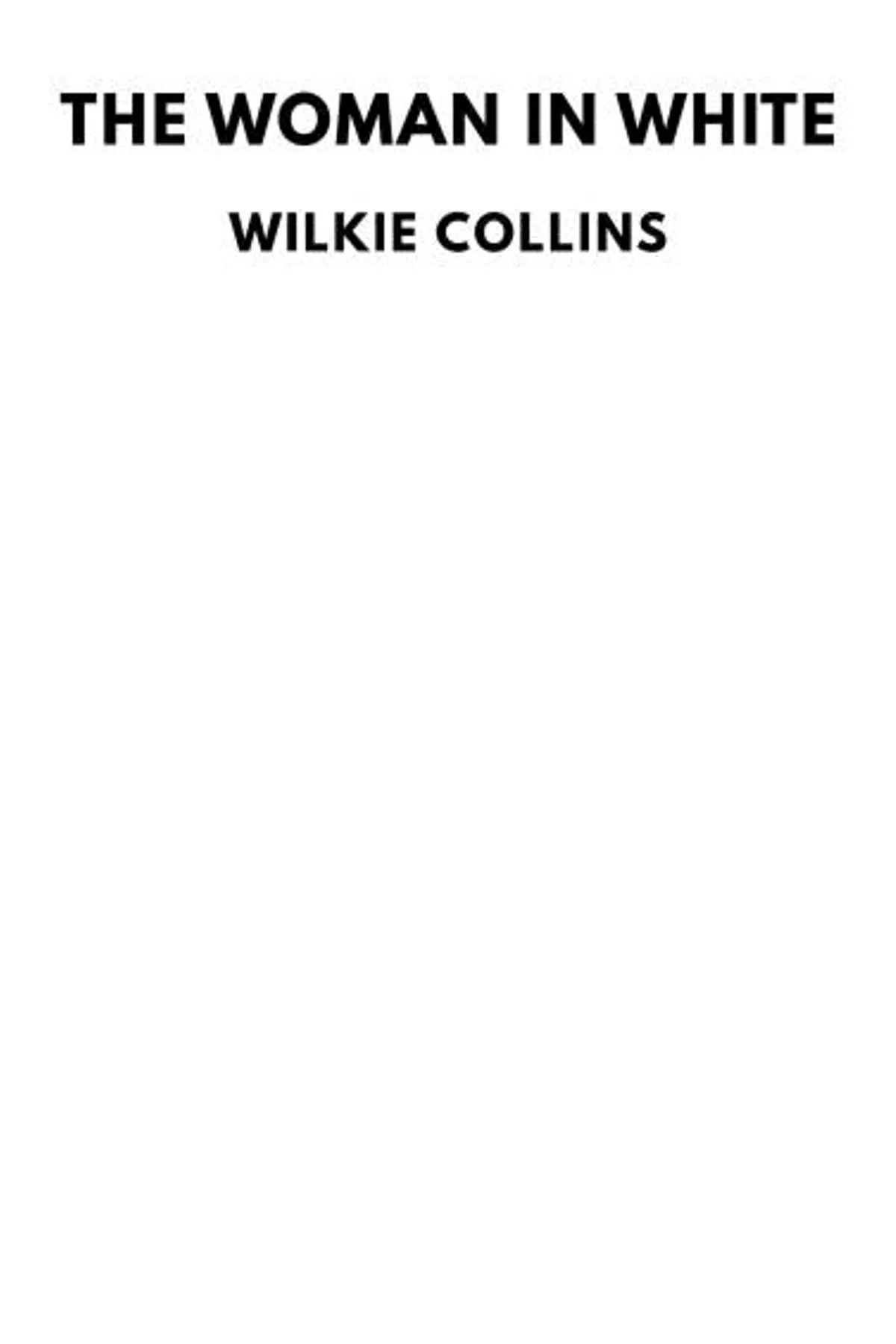 Couverture de « The Woman in White »