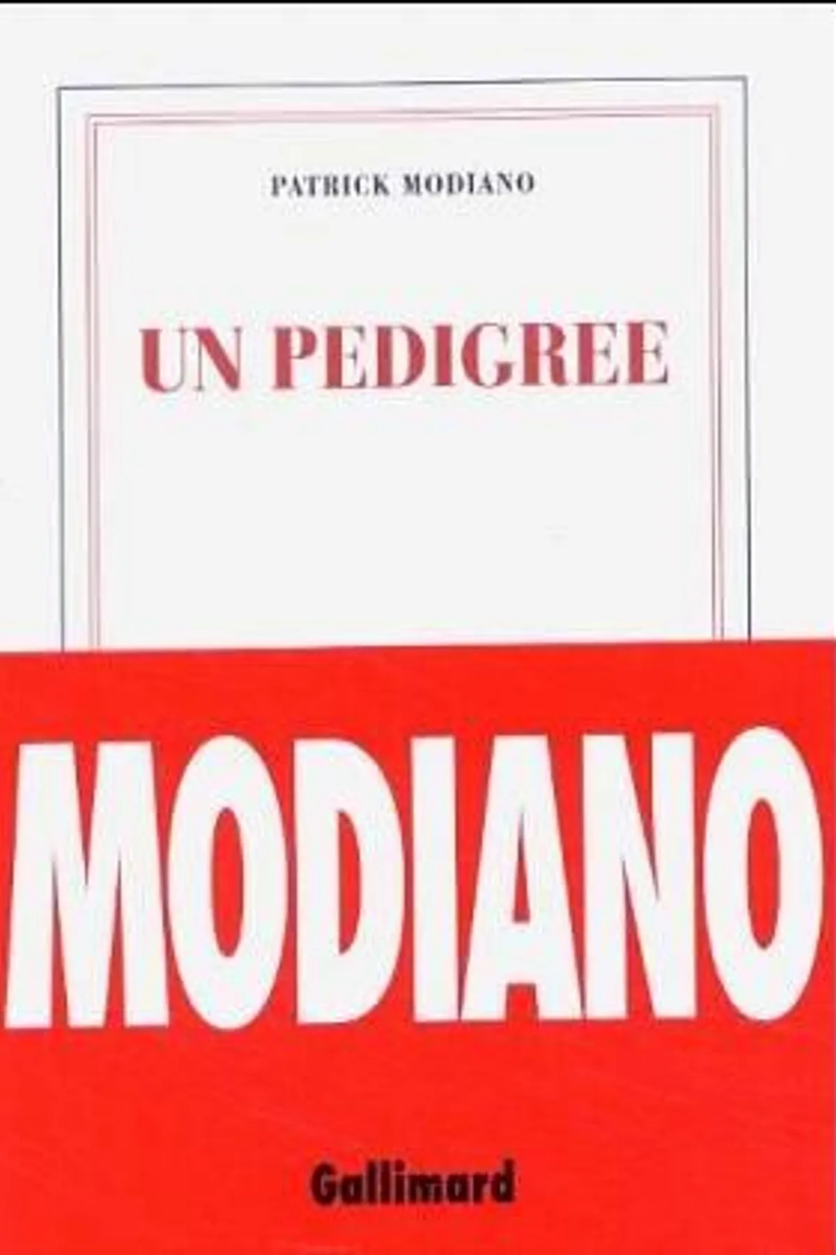 Couverture de « Un Pedigree »