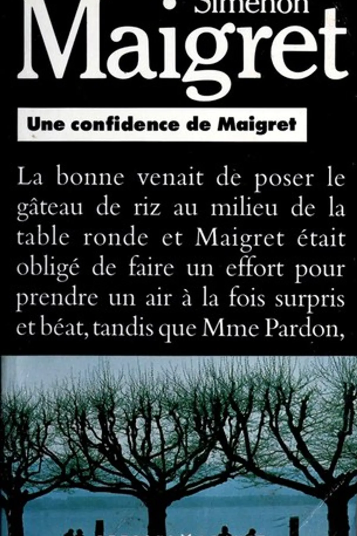 Couverture de « Une confidence de Maigret »