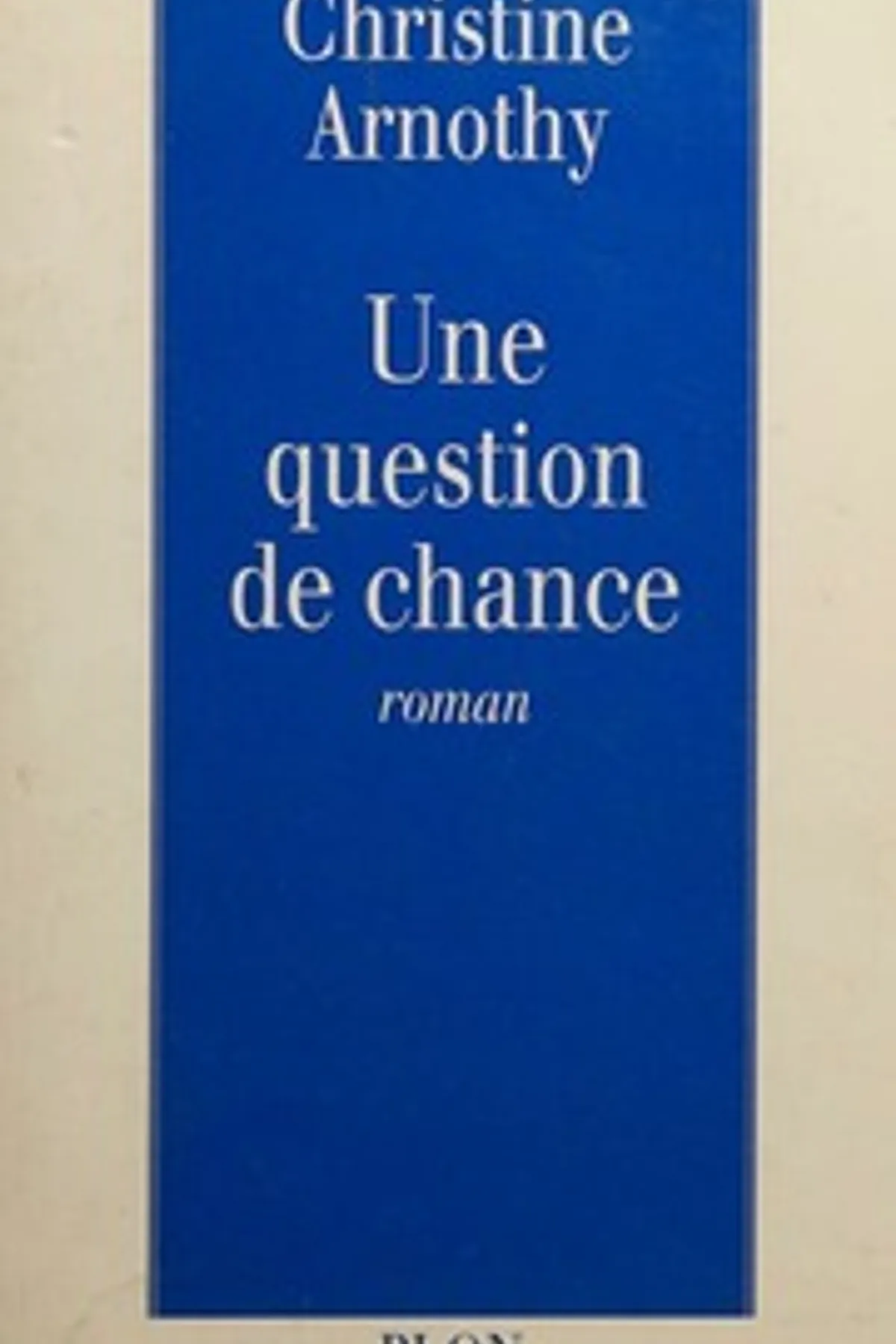 Couverture de « Une question de chance »