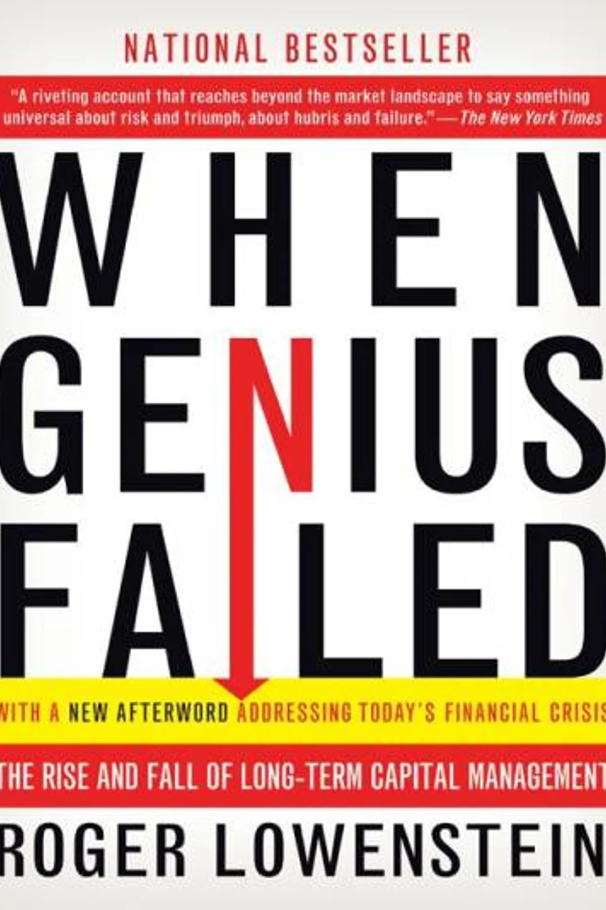 Couverture de « When Genius Failed: The Rise and Fall of Long-Term Capital Management »